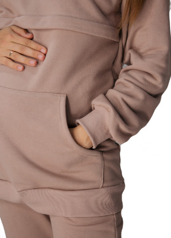 Утепленный спортивный костюм для беременных и кормящих мам с секретом для кормления HN (246266819)