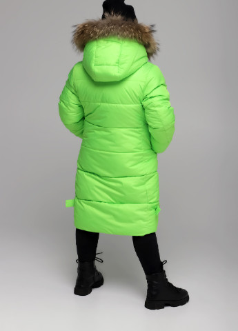 Салатовая зимняя куртка No Brand