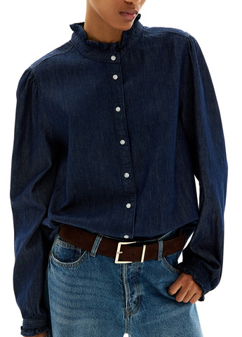 Темно-синя блуза H&M