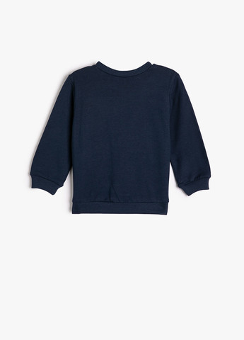 KOTON світшот космос темно-синій кежуал бавовна