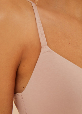 Бежевый триэнджел бюстгальтер Women'secret без косточек хлопок