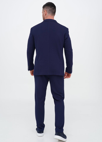 Темно-синий демисезонный костюм (пиджак, брюки) брючный Trend Collection