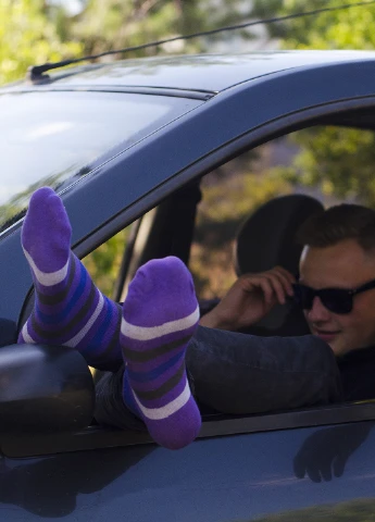 Фіолетові носки Mo-Ko-Ko Socks смужки (25064167)