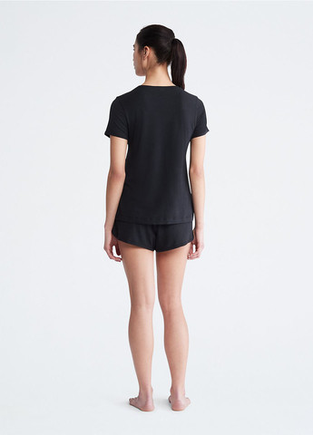 Чорна всесезон піжама (футболка, шорти) футболка + шорти Calvin Klein
