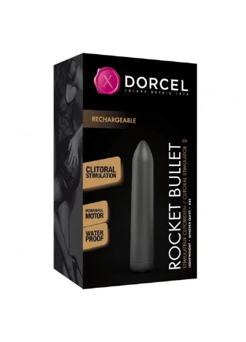 Перезаряжаемая вибропуля Rocket Bullet Black Dorcel (252297472)