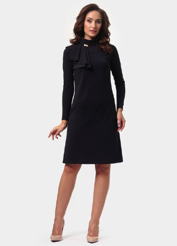 Черное кэжуал платье платье-свитер Alika Kruss однотонное