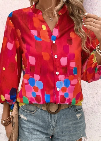 Комбінована блуза SHEIN
