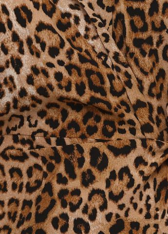 Комбинезон Zara комбинезон-шорты леопардовый коричневый кэжуал вискоза