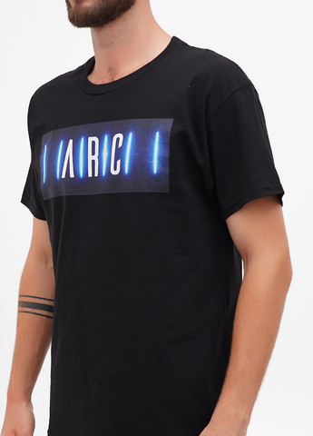 Черная футболка Hanes