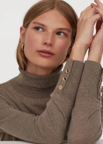Темно-бежевий демісезонний светр H&M