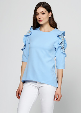 Блакитна демісезонна блуза ZUBRYTSKAYA