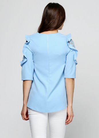 Блакитна демісезонна блуза ZUBRYTSKAYA