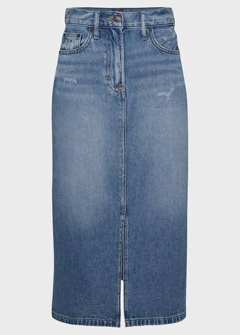 Синяя джинсовая варенка юбка Tommy Jeans карандаш