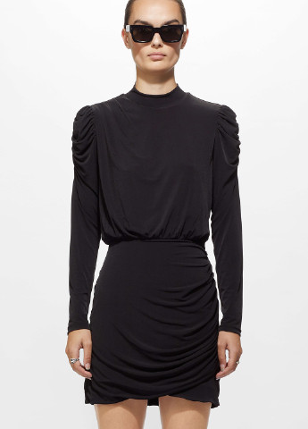 Чорна кежуал сукня YPS однотонна