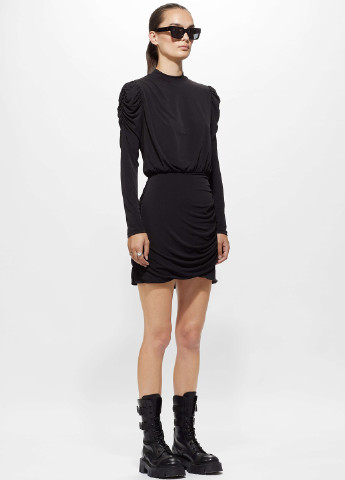 Чорна кежуал сукня YPS однотонна
