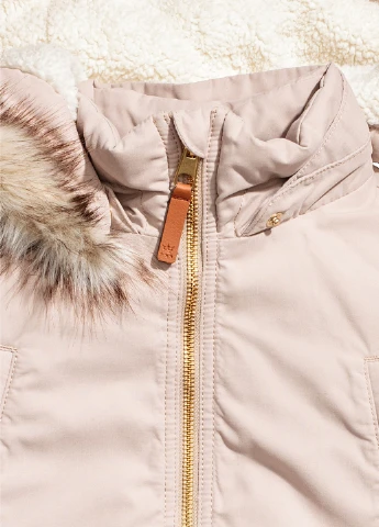 Бежева зимня куртка H&M