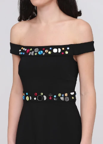Черное кэжуал платье Monki однотонное