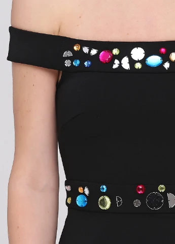 Черное кэжуал платье Monki однотонное