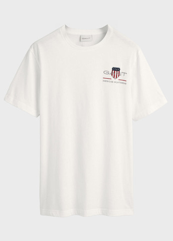 Белая футболка Gant