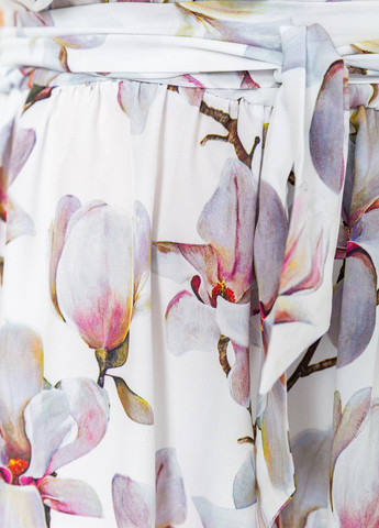 Молочное кэжуал платье Ager с цветочным принтом