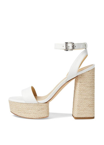 Белые босоножки Michael Kors с ремешком на плетеной подошве