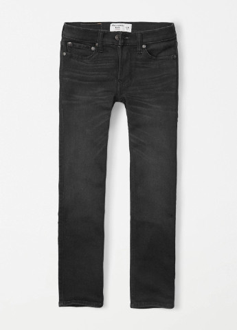 Черные демисезонные скинни фит джинсы Abercrombie Kids