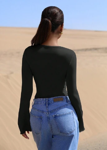 Чёрная блуза SHEIN