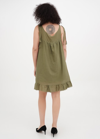 Оливкова (хакі) кежуал сукня а-силует Vicolo однотонна