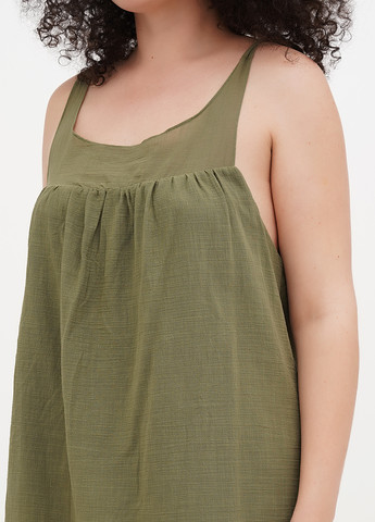 Оливкова (хакі) кежуал сукня а-силует Vicolo однотонна