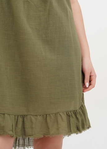 Оливкова (хакі) кежуал сукня а-силует Vicolo однотонна