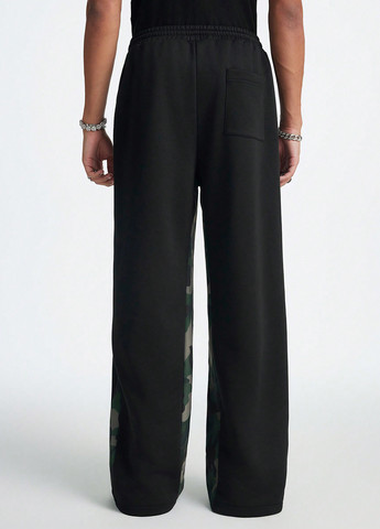 Черные спортивные демисезонные брюки SHEIN