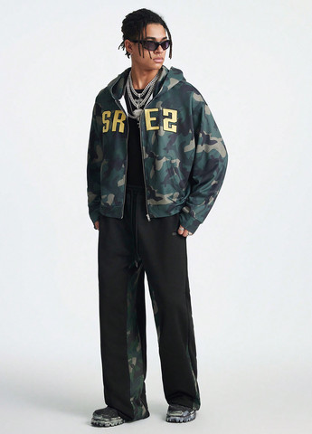 Черные спортивные демисезонные брюки SHEIN