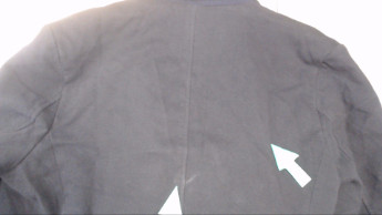 Пиджак KOTON однотонный чёрный кэжуал трикотаж, хлопок
