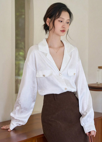 Белая блуза SHEIN