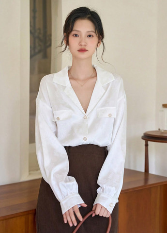 Белая блуза SHEIN