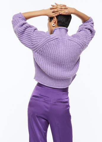 Фіолетовий зимовий джемпер зимовий H&M
