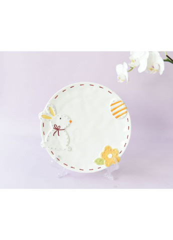 Тарелка керамическая круглая Кролик 6796 18.5 см No Brand (253613817)