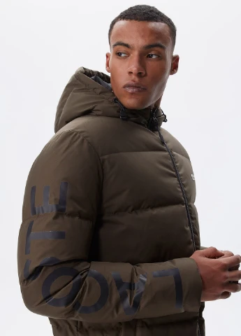 Коричнева демісезонна куртка Lacoste