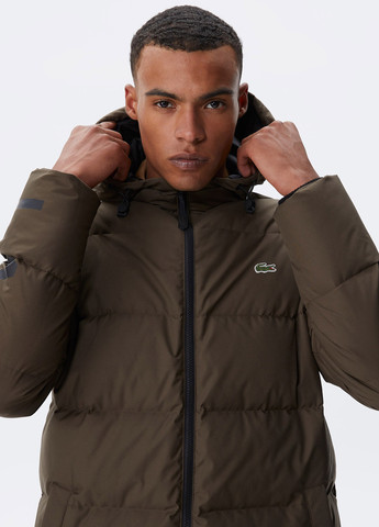 Коричнева демісезонна куртка Lacoste