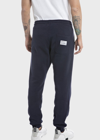 Темно-синие спортивные, кэжуал демисезонные джоггеры брюки Replay