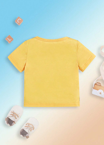 Жовта літня футболка SHEIN