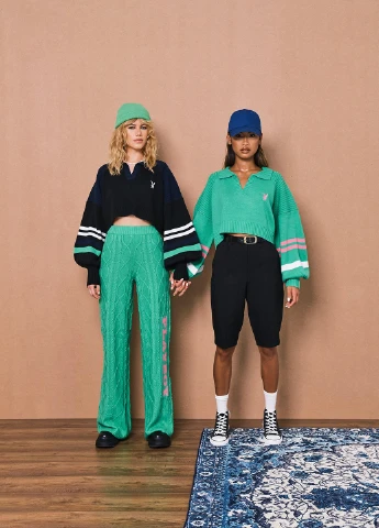 Комбінований зимовий светр пуловер Missguided