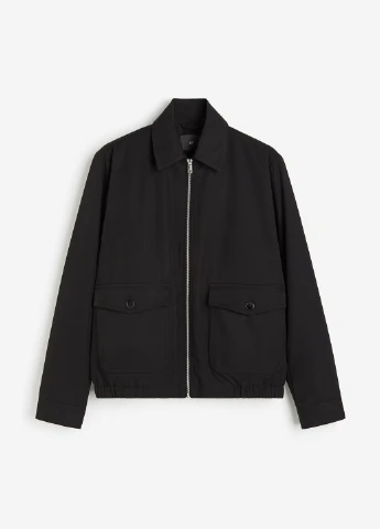 Черная демисезонная куртка H&M