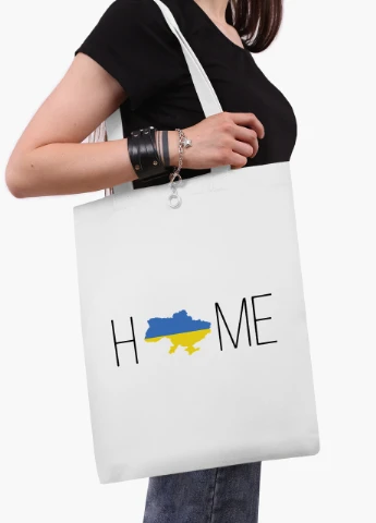 Еко сумка Дім (9227-3765-4) біла класична MobiPrint (253109980)