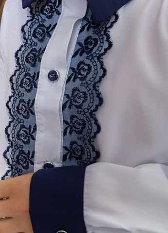 Белая однотонная блузка Ager демисезонная