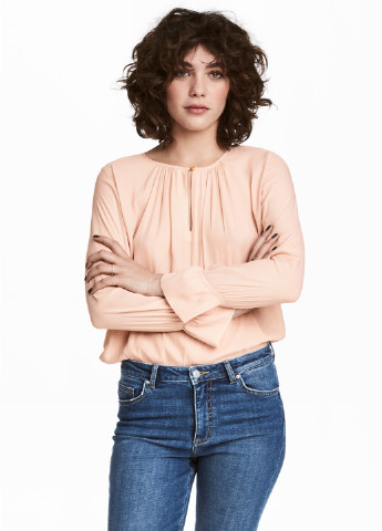 Бежевая демисезонная блуза H&M