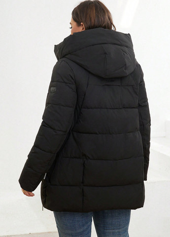 Чорна зимня куртка SHEIN