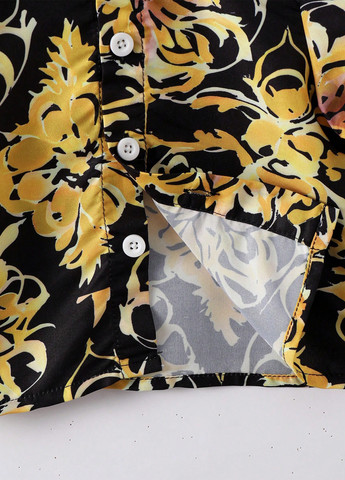 Комбинированный летний комплект (рубашка, шорты) SHEIN