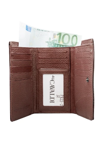 Жіночий шкіряний гаманець 14,5х8,5х3 см 4U Cavaldi (195538478)