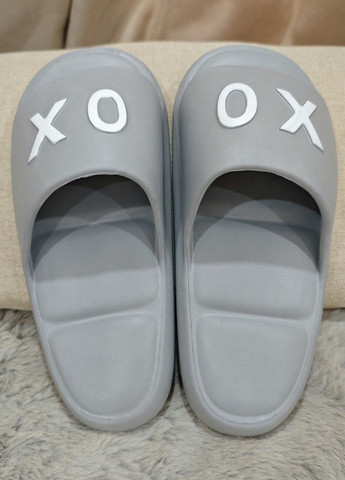 Серые кэжуал, пляжные шлепанцы SHEIN